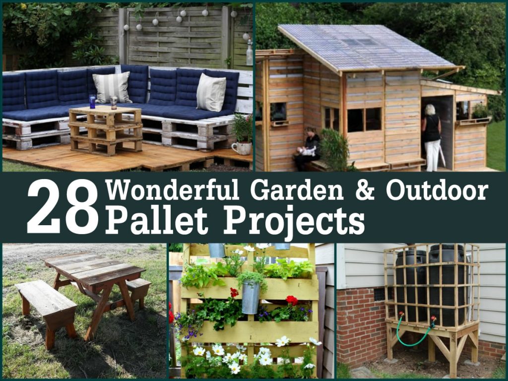 Other outdoor pallet projects abound as well, from deck furniture to 