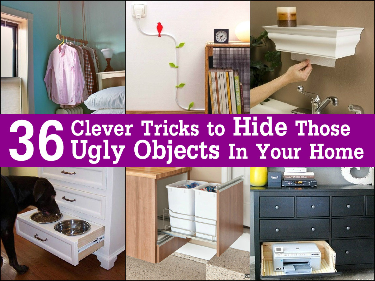 36 Clever Tricks to Hide Those Ugly Objects In Your Home
